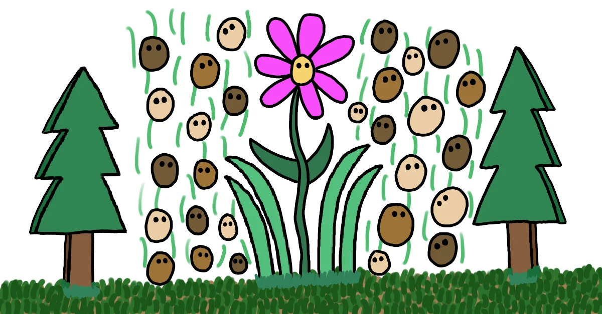 Illustration representing community and environmental stewardship in Portland
